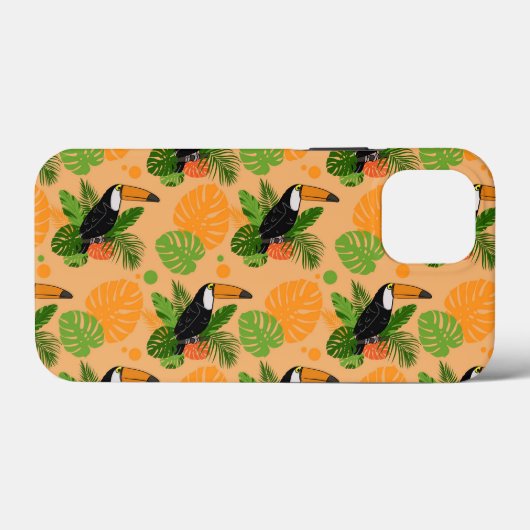 Tropische touccan Bird Seamless Pattern Case-Mate iPhone Case (Achterkant (horizontaal))