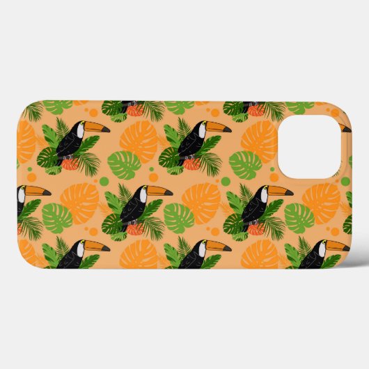 Tropische touccan Bird Seamless Pattern Case-Mate iPhone Case (Achterkant (horizontaal))
