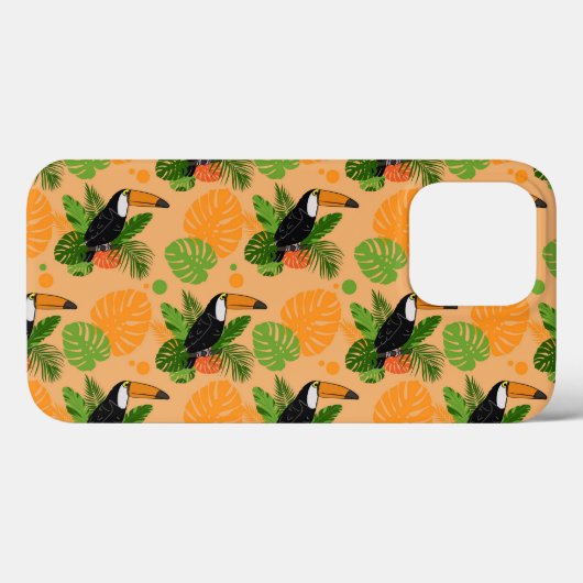 Tropische touccan Bird Seamless Pattern Case-Mate iPhone Case (Achterkant (horizontaal))