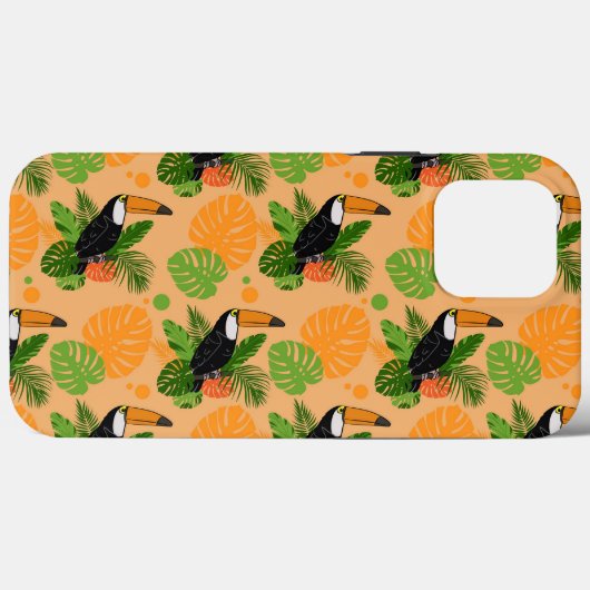 Tropische touccan Bird Seamless Pattern Case-Mate iPhone Case (Achterkant (horizontaal))