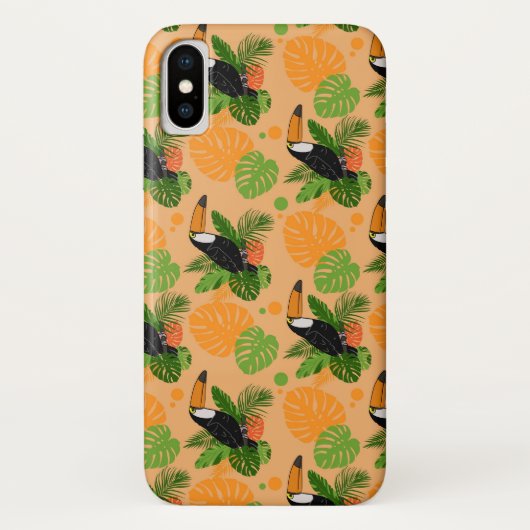 Tropische touccan Bird Seamless Pattern Case-Mate iPhone Case (Achterkant)