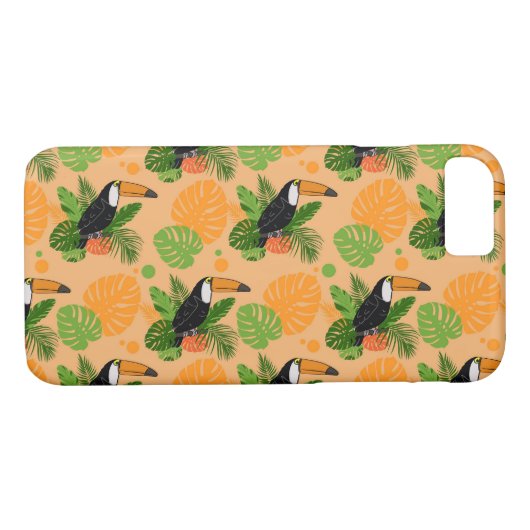 Tropische touccan Bird Seamless Pattern Case-Mate iPhone Case (Achterkant (Horizontaal))