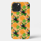 Tropische touccan Bird Seamless Pattern iPhone Hoesje (Achterkant)