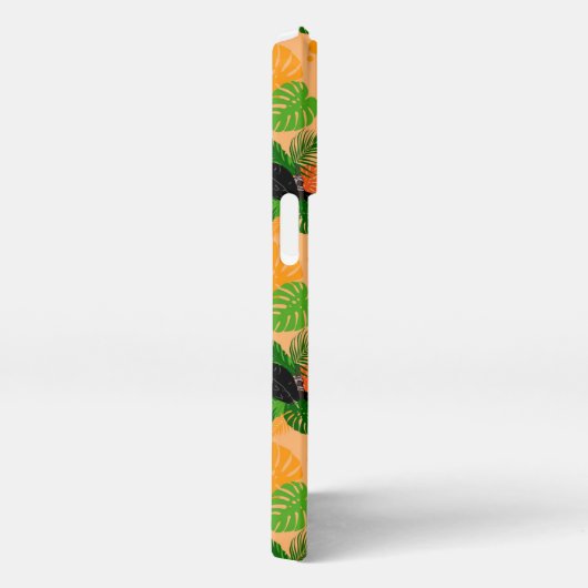 Tropische touccan Bird Seamless Pattern iPhone Hoesje (Rechterkant)