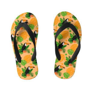 Tropische touccan Bird Seamless Pattern Kinder Teenslippers