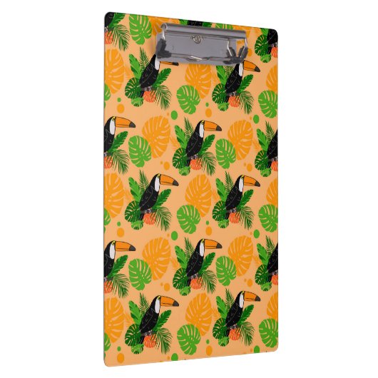 Tropische touccan Bird Seamless Pattern Klembord (Rechts)