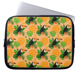 Tropische touccan Bird Seamless Pattern Laptop Sleeve