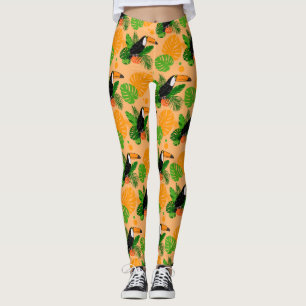 Tropische touccan Bird Seamless Pattern Leggings