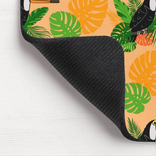 Tropische touccan Bird Seamless Pattern Muismat (Hoek)