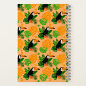 Tropische touccan Bird Seamless Pattern Notitieboek (Achterkant)