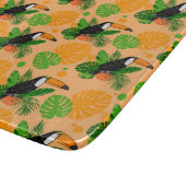 Tropische touccan Bird Seamless Pattern Snijplank (Hoek)