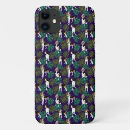 Tropische Treing Walker Coonhound Blue Case-Mate iPhone Case