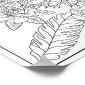 Tropische Tribal Intricate Mandala volwassen kleur Poster (Hoek)