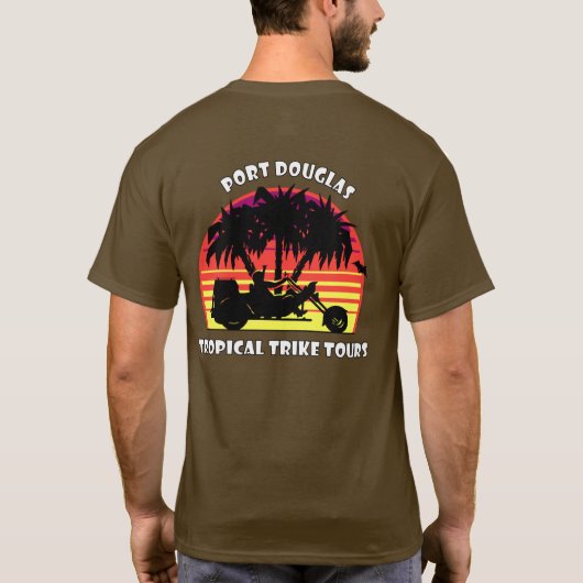 Tropische trike Tours T-Shirt (Achterkant)