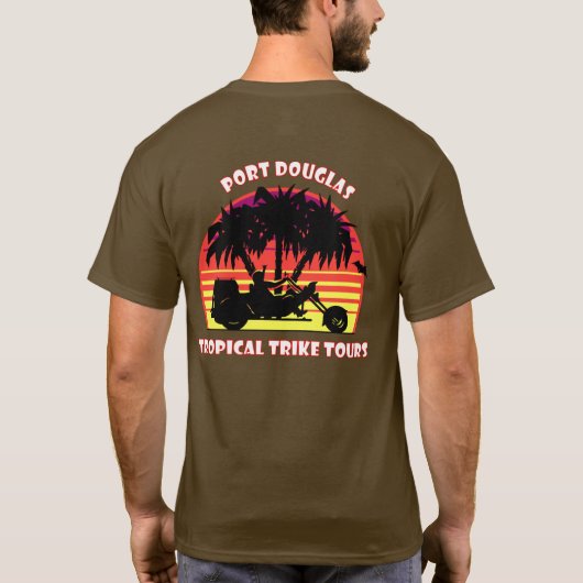Tropische trike Tours T-Shirt (Achterkant)