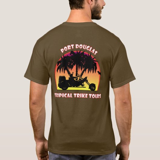 Tropische trike Tours T-Shirt (Achterkant)