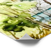 Tropische troepenbestemming bruiloft Welkomstteken Poster (Hoek)