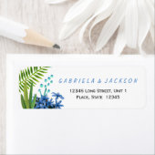 Tropische tropen bruiloft | Retouradreslabels Etiket (Insitu)