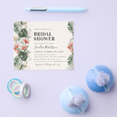 Tropische Trouw Palm Bruidsfeest Flyer Met Budget  (Enkel)