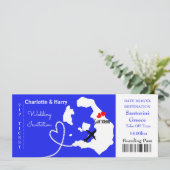 Tropische trouwbestemming Santorini Kaart (Staand voorkant)