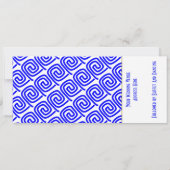 Tropische trouwbestemming Santorini Kaart (Achterkant)