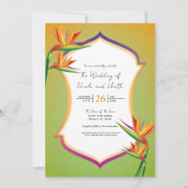 Tropische Trouwkaarten Bird of Paradise Kaart