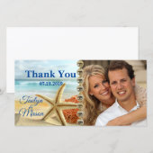 Tropische Trouwstrand Scene Foto Kaart (Voorkant / Achterkant)