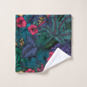 Tropische tuin bad handdoek (Wasdoekje)