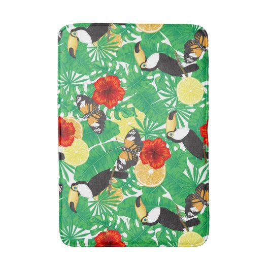 Tropische tuin badmat (Voorkant Verticaal)