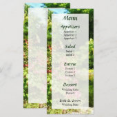 Tropische Tuin bij het Bruiloftsmeer Menu (Voorkant / Achterkant)