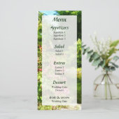 Tropische Tuin bij het Bruiloftsmeer Menu (Staand voorkant)