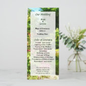 Tropische tuin bij Lake Wedding Program Programmakaart (Staand voorkant)