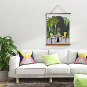 Tropische Tuin Binnenplaats Hangend Wandkleed