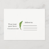 Tropische tuin bloemen & bladeren Save the Date Aankondigingskaart (Achterkant)