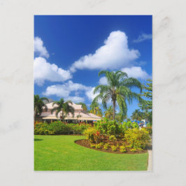 Tropische tuin briefkaart