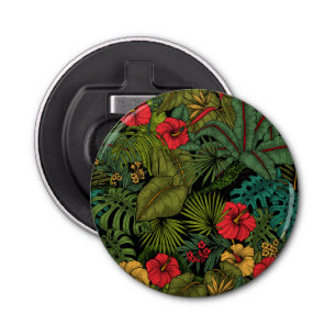Tropische tuin button flesopener