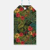 Tropische tuin cadeaulabel (Achterkant)