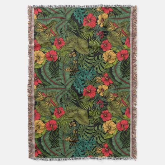 Tropische tuin deken (Voorkant Verticaal)