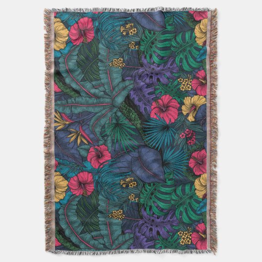 Tropische tuin deken (Voorkant Verticaal)