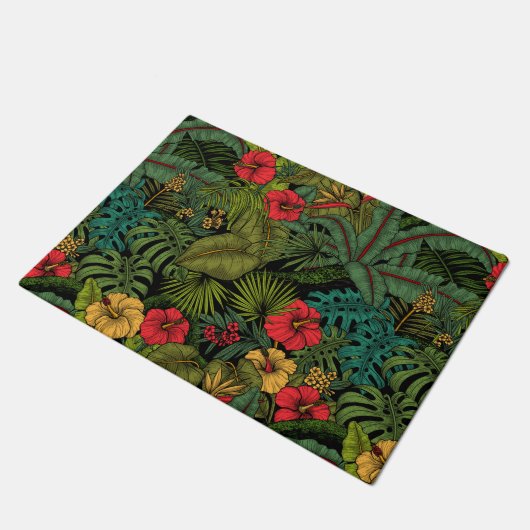 Tropische tuin deurmat (Schuin)