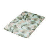 Tropische tuin Floral Orchid en Palm Pattern Badmat (Gekanteld)