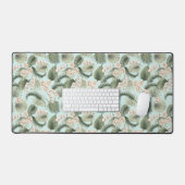 Tropische tuin Floral Orchid en Palm Pattern Bureaumat (Keyboard & Muis)