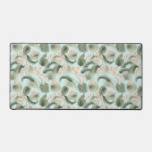 Tropische tuin Floral Orchid en Palm Pattern Bureaumat (Voorkant)