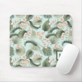 Tropische tuin Floral Orchid en Palm Pattern Muismat (Met muis)