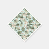 Tropische tuin Floral Orchid en Palm Pattern Servet (Hoek)