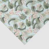 Tropische tuin Floral Orchid en Palm Pattern Tissuepapier (Detail)