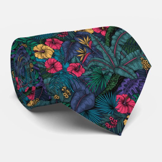 Tropische tuin halsdoek stropdas (Opgerold)