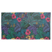 Tropische tuin kussensloop (Voorkant-Links)