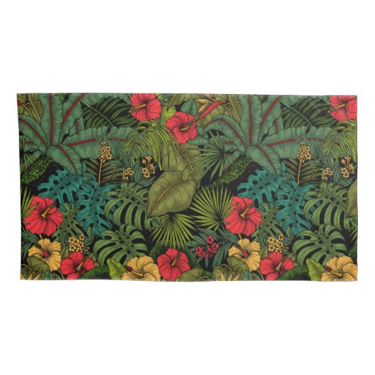 Tropische tuin kussensloop (Achterkant-Rechts)