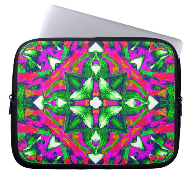Tropische tuin... laptop sleeve (Voorkant)